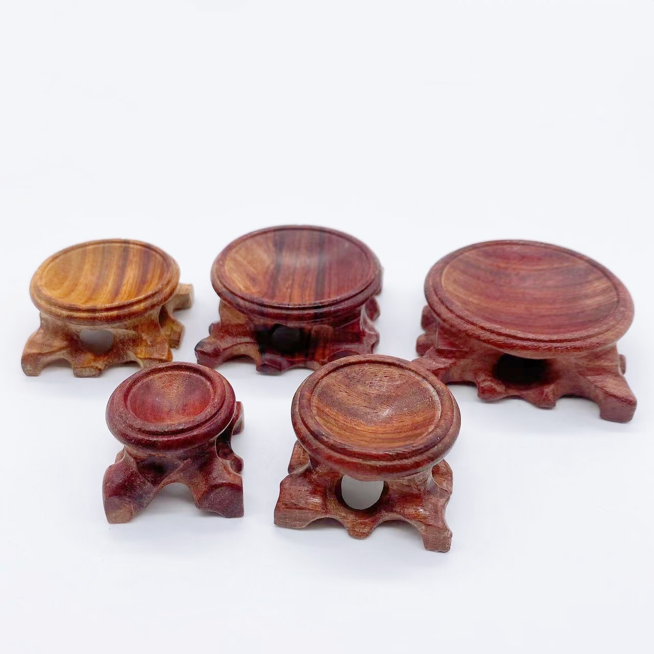 Home Decor Modern Organic - クリスタルボールベースの木製ディスプレイスタンド,日曜大工の手工芸品,デスクトップの装飾,写真のアクセサリー,スフィアストーンのサポート,卵ホルダー