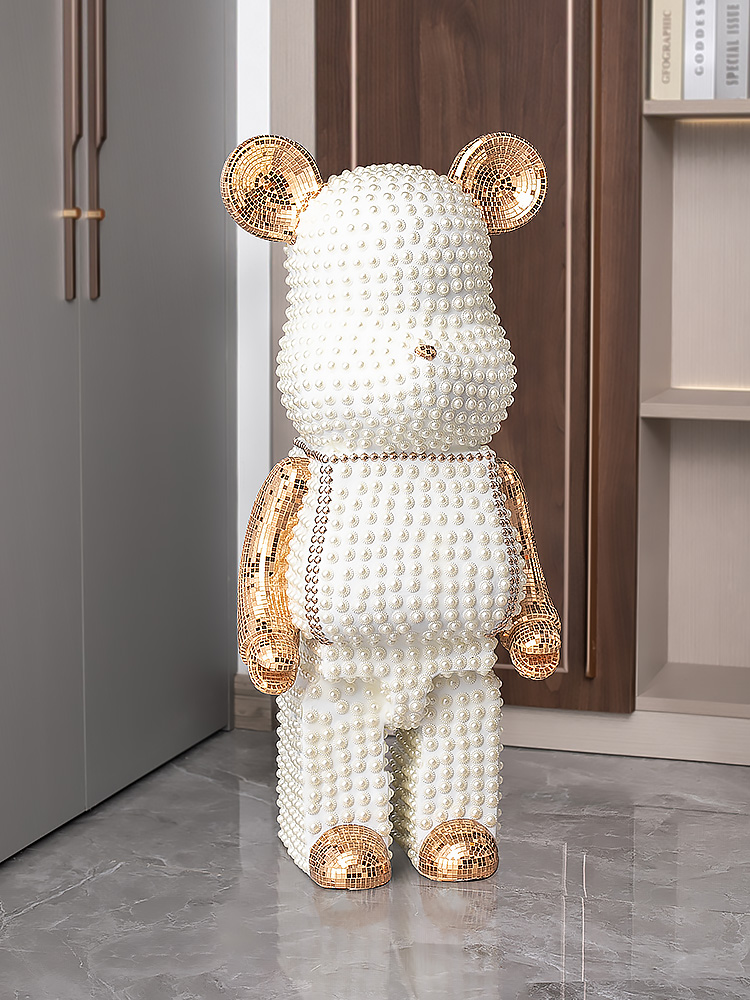 Home Decor Y2K - 漫画クマの装飾家の装飾像彫刻北欧フィギュアリビングルーム装飾アートフロアピギーバンクアクセサリー