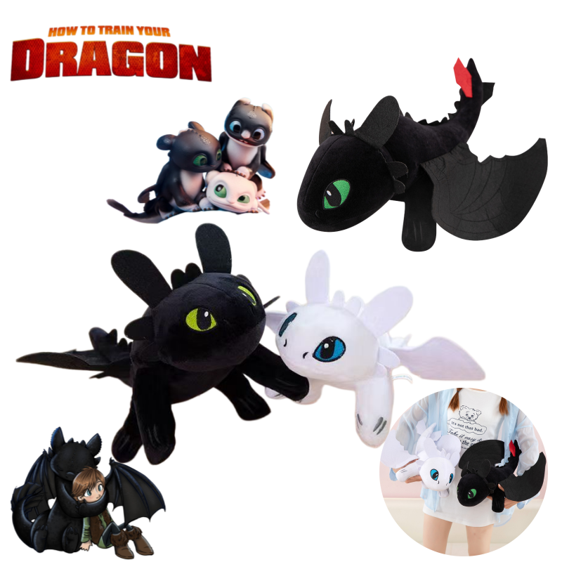 Decorative Throw Pillow - ドラゴンを飼いならす方法 ナイト・フューリー アニメスタイルの車のルーフオーナメント人形、創造的で個性的な形の枕、お祭りギフト