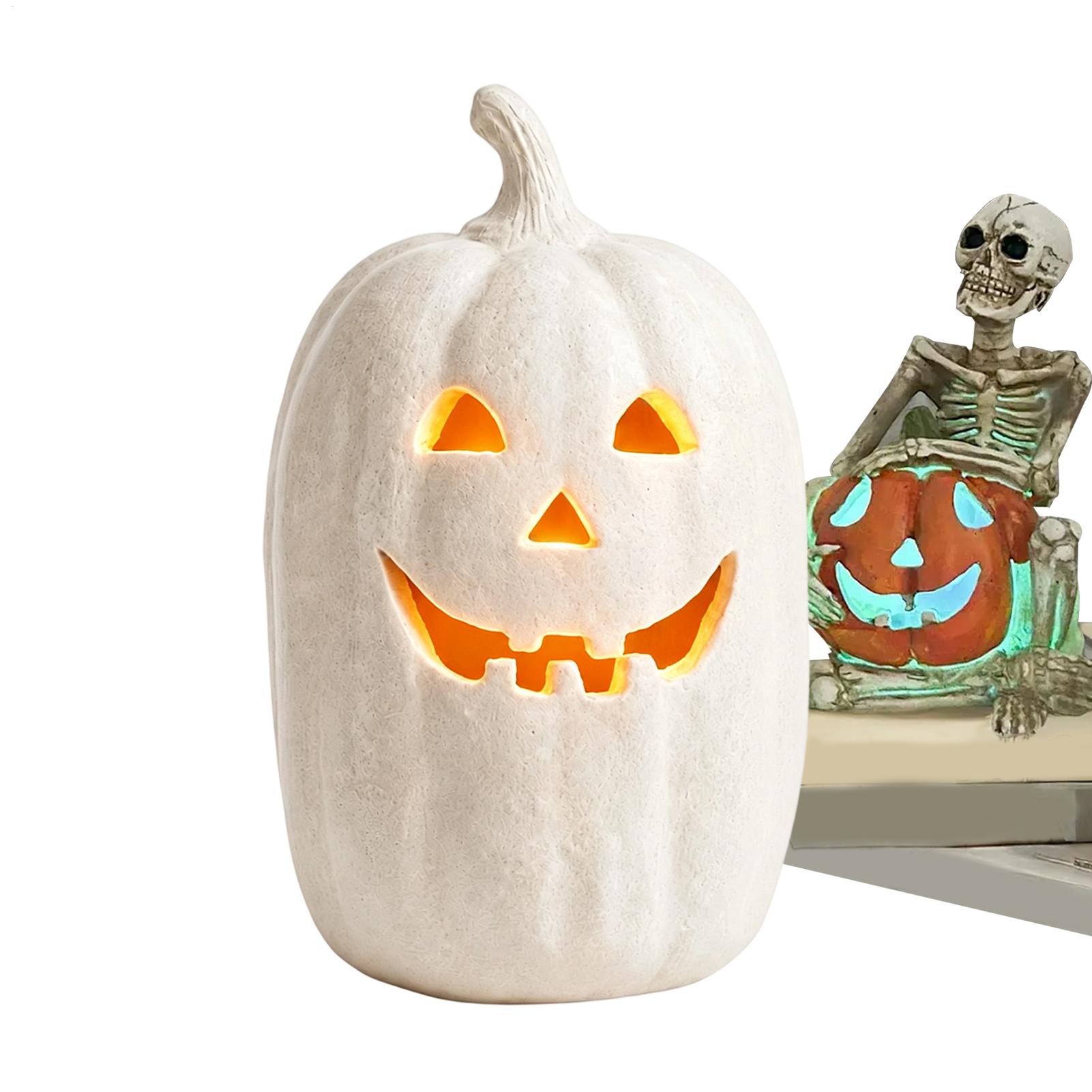Home Decor Resin - ハロウィンパンプキンクラフト樹脂製手作りパンプキンセンターピースハロウィンホームデコレーション屋内テーブルトップセンターピースリビングルーム用