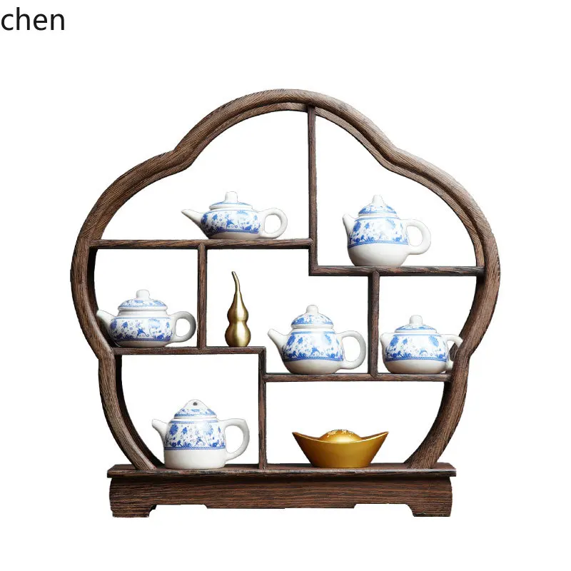 Home Decor Resin - 7.15-c13 レトロ禅茶室青と白のティーポットホームリビングルーム装飾アートオーナメント