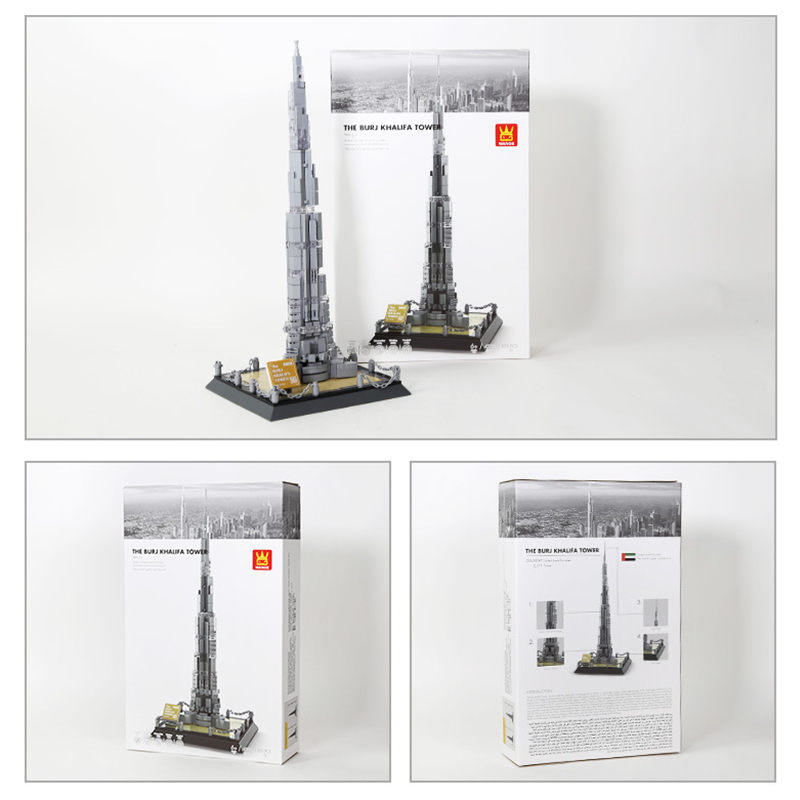 Home Decor Dubai - 555ピース ドバイ ブルジュ・カリファ シティストリートビュー ビルディングブロックセット クリエイティブDIYモデル