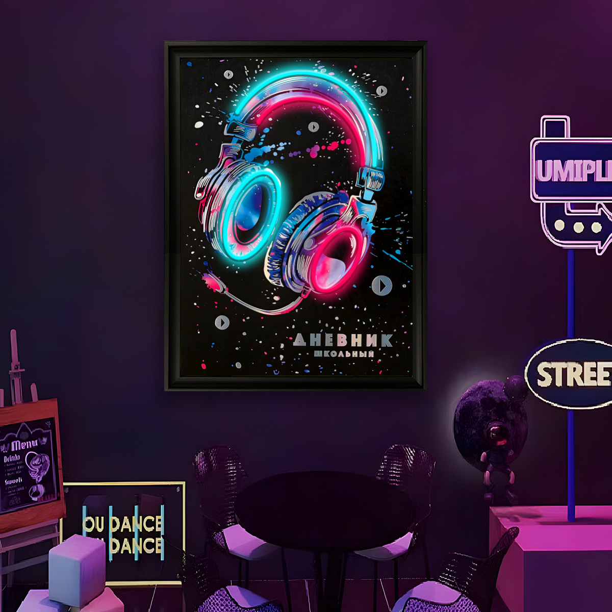 USB電源LEDネオンライト面白い壁画アートポスターホームミ - Home Decor Gift のレビューと価格
