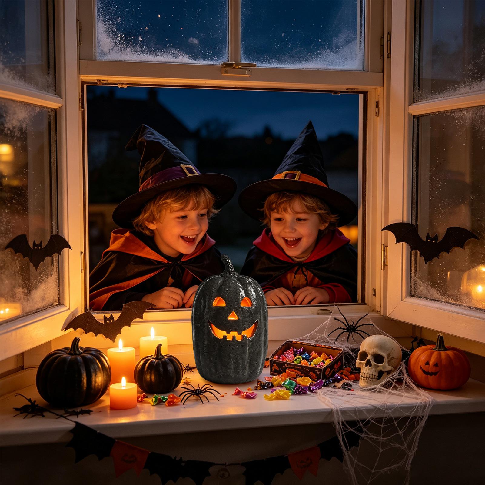 ハロウィンカボチャの工芸品　樹脂製カボチャの手作りランタン飾 - Home Decor Resin のレビューと価格