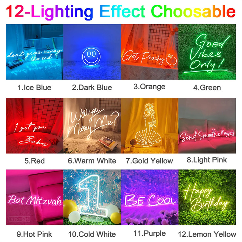 カスタムネームネオンサイン調光可能なLEDライト、寝室、自宅 - Neon Sign Led Custom のレビューと価格