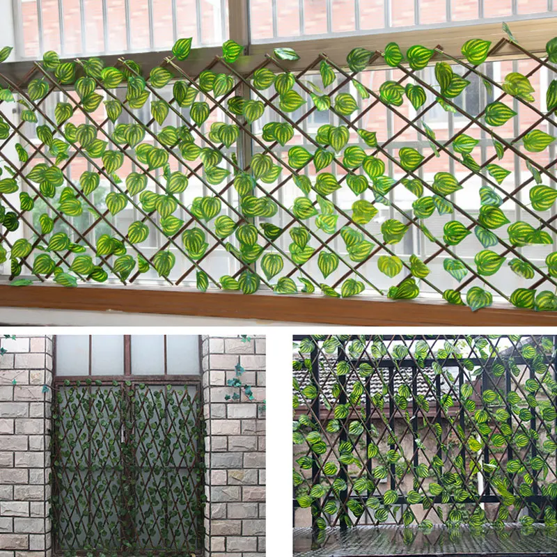 人工葉ワット壁フェンススクリーニングロール UV 保護アイビ - Home Decor Wpc Panel のレビューと価格