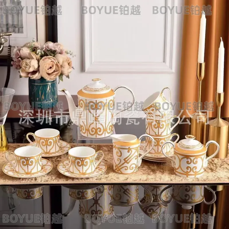 黄色の陶器製コーヒーカップとソーサーのセット、ヨーロッパの軽 - Home Decor Yellow のレビューと価格