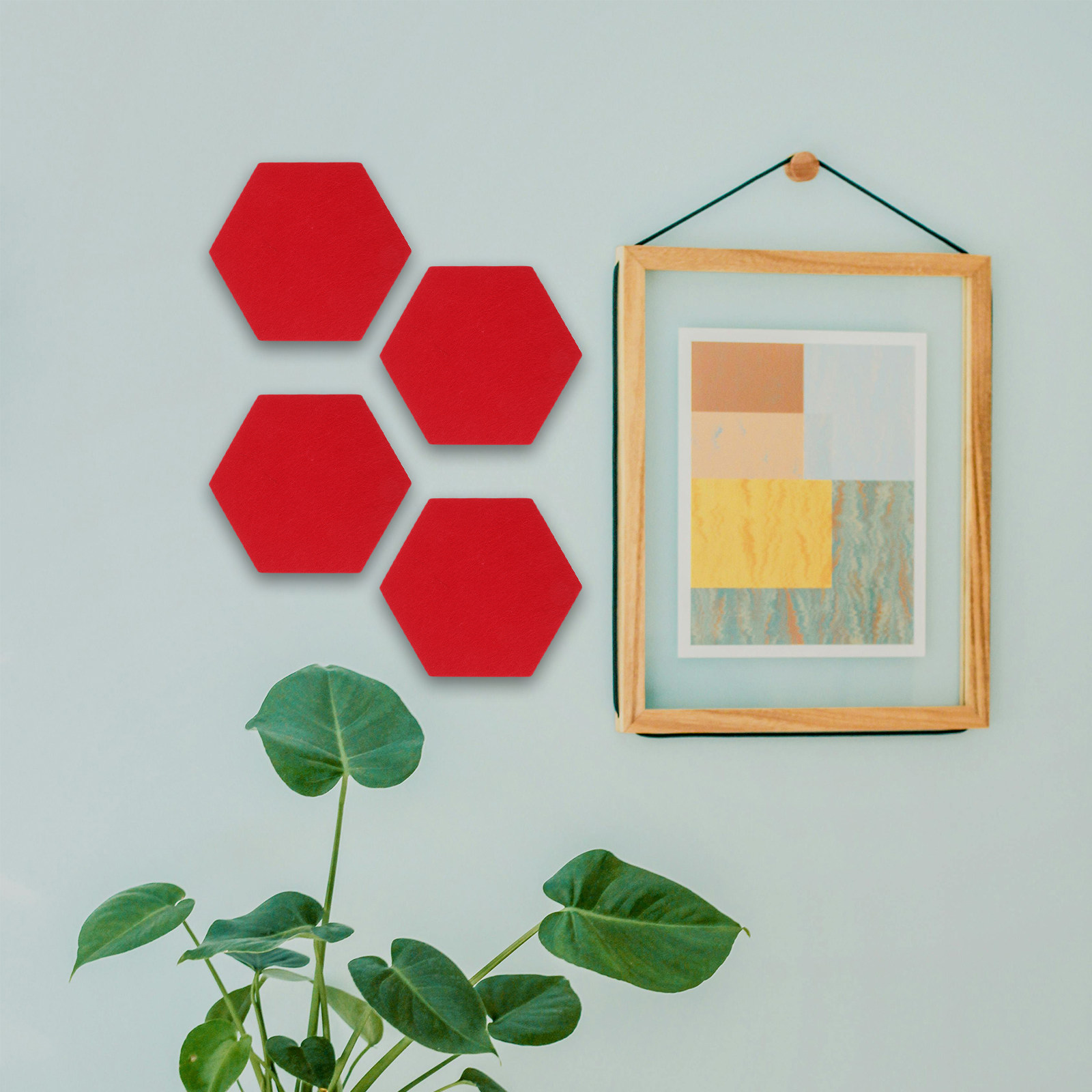 12 個フェルト壁ピンボード六角形音響パネル自己粘着装飾タイ - Home Decor Wall Panels のレビューと価格