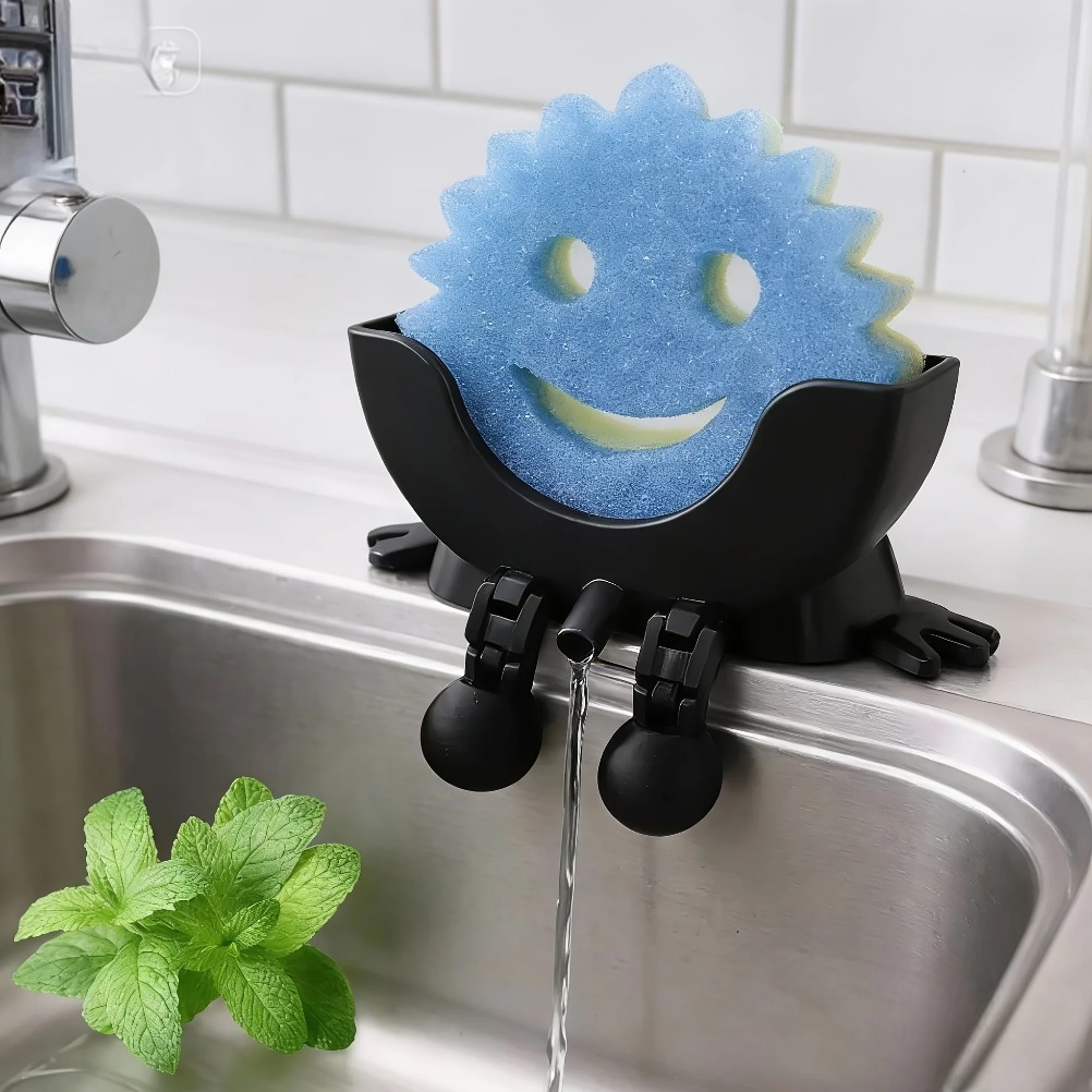 水切り可能な石鹸＆スポンジホルダー 2-in-1 収納トレイ - Home Decor Organizer のレビューと価格