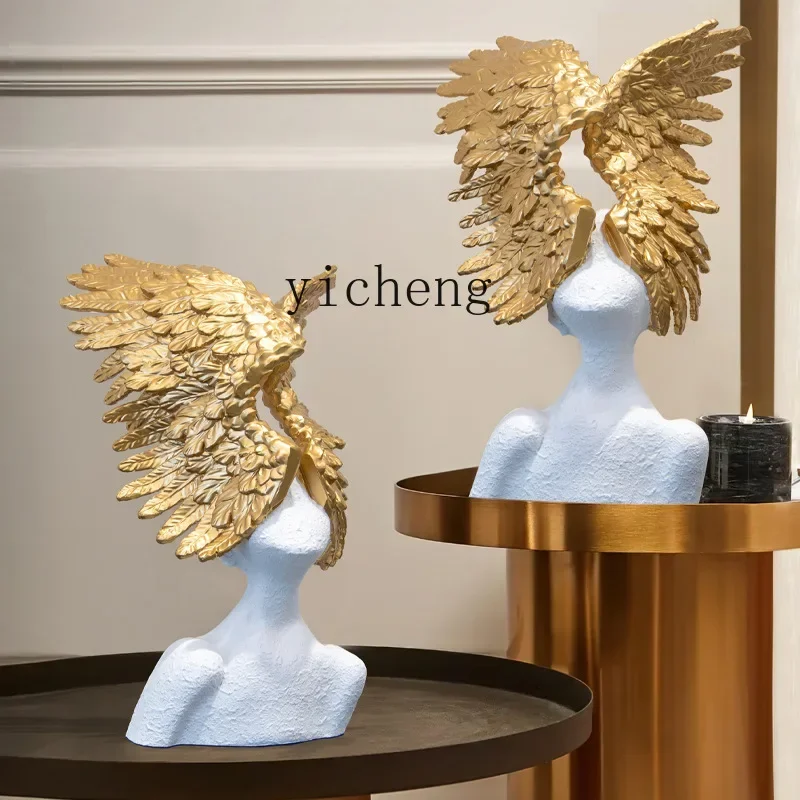 u18 モダンでシンプルな高級抽象アート ウィングエンジェル - Home Decor Resin のレビューと価格