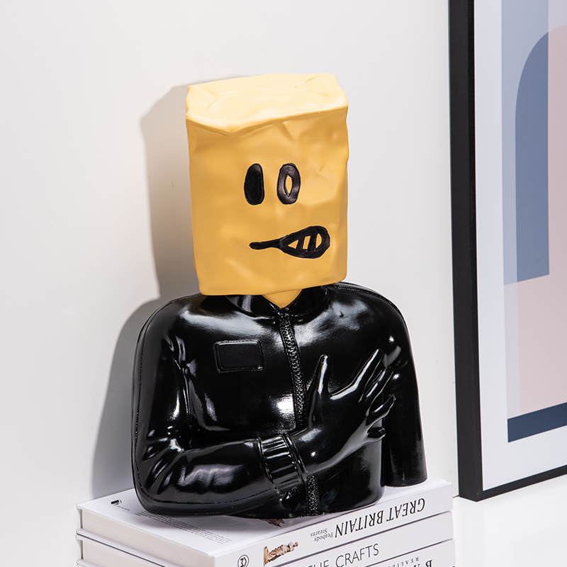 北欧家の装飾バンクシー像リビングルームの装飾ホームアクセサリ - Home Decor Y2K のレビューと価格