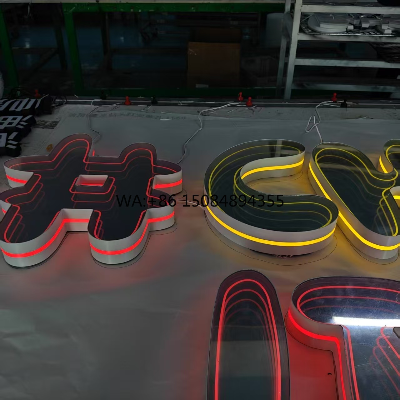 カスタマイズ可能な無限ネオンサインLED 3Dアート千層エン - Neon Sign Led Custom のレビューと価格