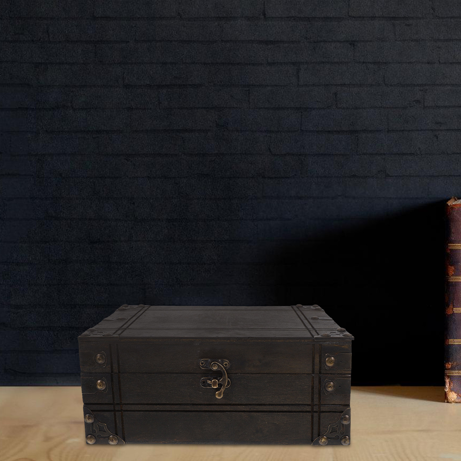 ヴィンテージ木製宝箱 レトロ小物入れ ジュエリー収納オーガナ - Home Decor Organizer のレビューと価格