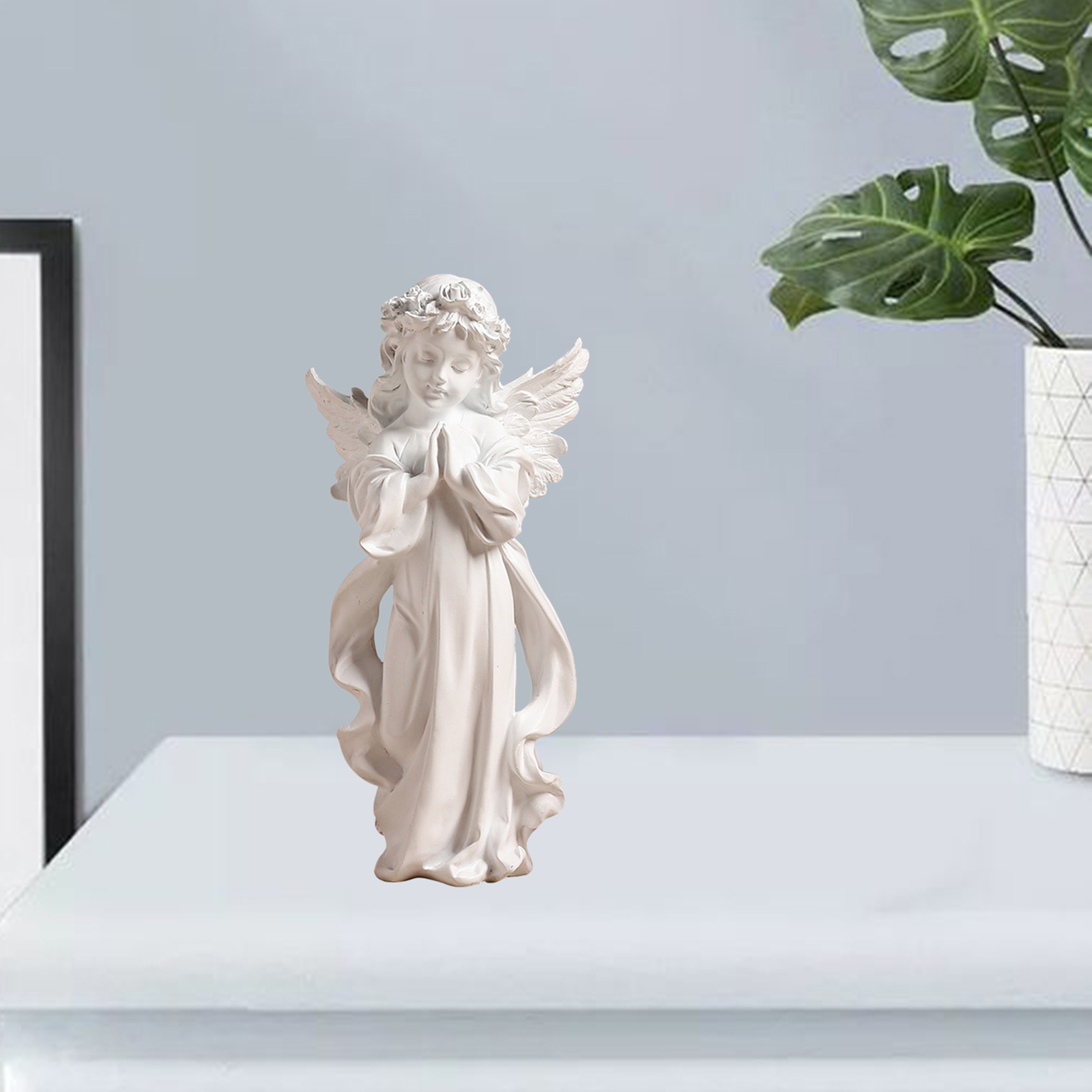 かわいい樹脂祈り天使の置物ヨーロッパスタイルの妖精の祈り天使 - Home Decor Modern Organic のレビューと価格