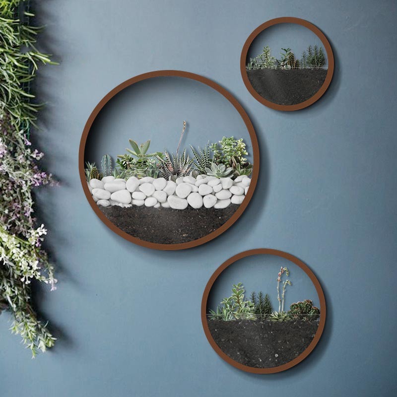 クリエイティブ壁花瓶金属鉄アート現代造花バスケット植物ホルダ - Woven Wall Basket のレビューと価格