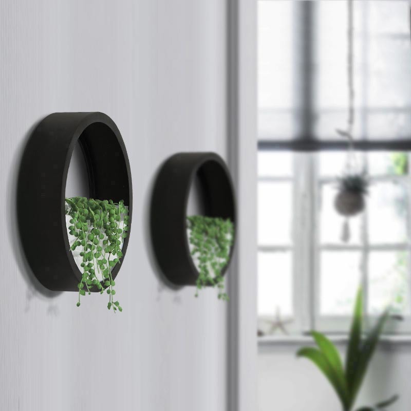 クリエイティブ壁花瓶金属鉄アート現代造花バスケット植物ホルダ - Woven Wall Basket のレビューと価格