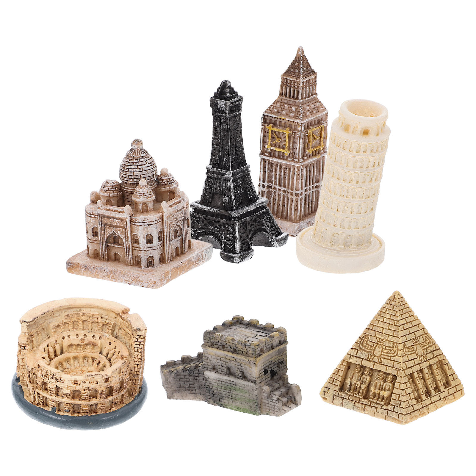 7 個のミニチュアローマ像詳細な樹脂彫刻家の装飾魚水槽アクセ - Home Decor Resin のレビューと価格