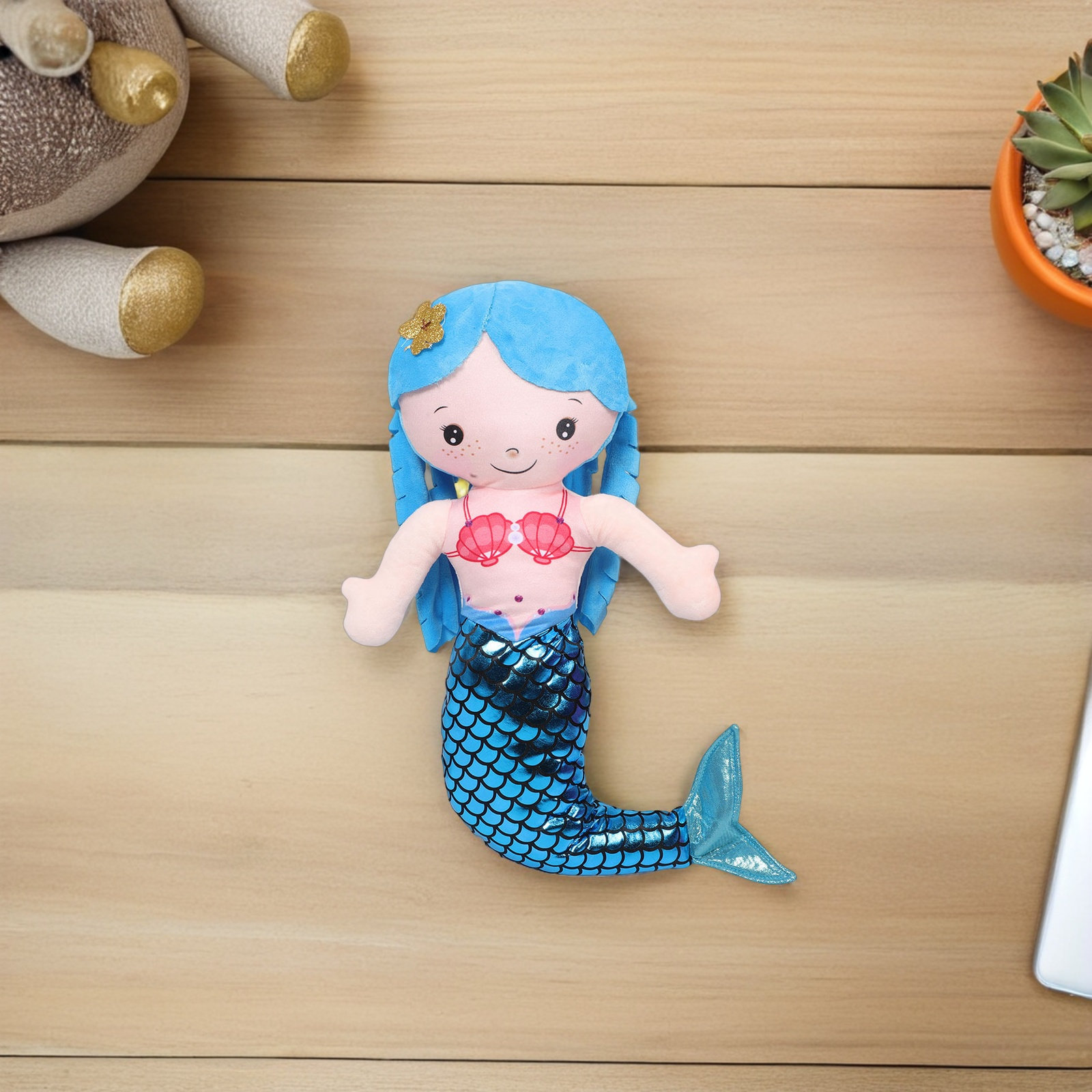 2 個のマーメイド枕ソフトぬいぐるみ漫画装飾用スローピロー女 - Decorative Throw Pillow のレビューと価格