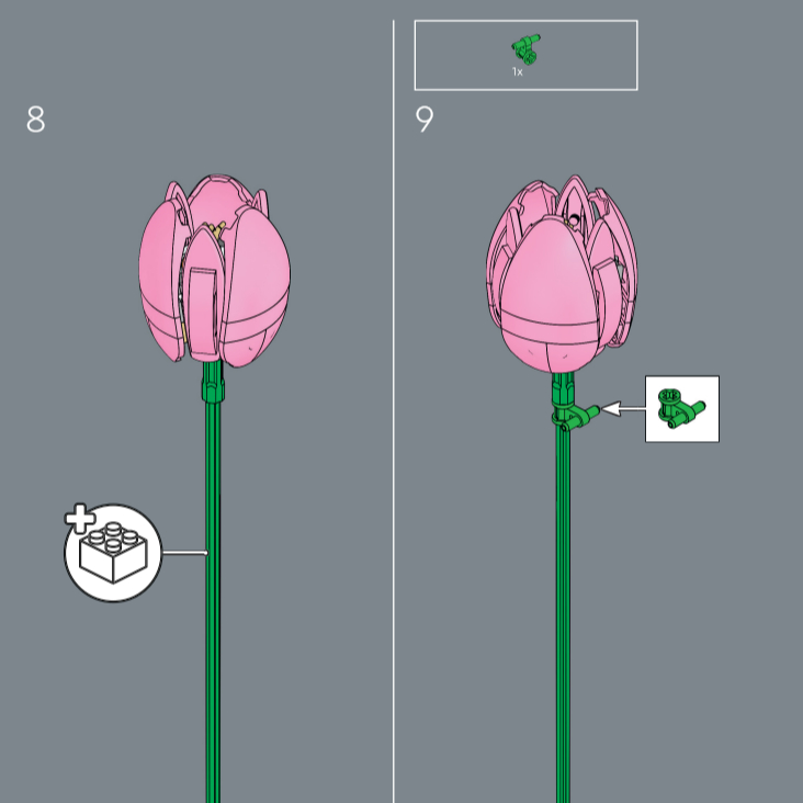 新しい植物のチューリップブーケ装飾品、レゴ互換、クリスマス誕 - Home Decor Tulip のレビューと価格