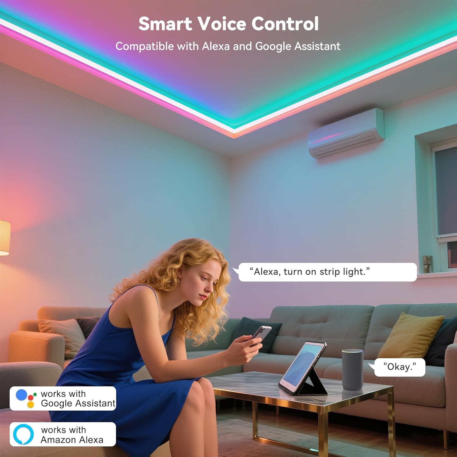 10M 20M 30M RGB LEDライトストリップ ルー - Home Decor App のレビューと価格