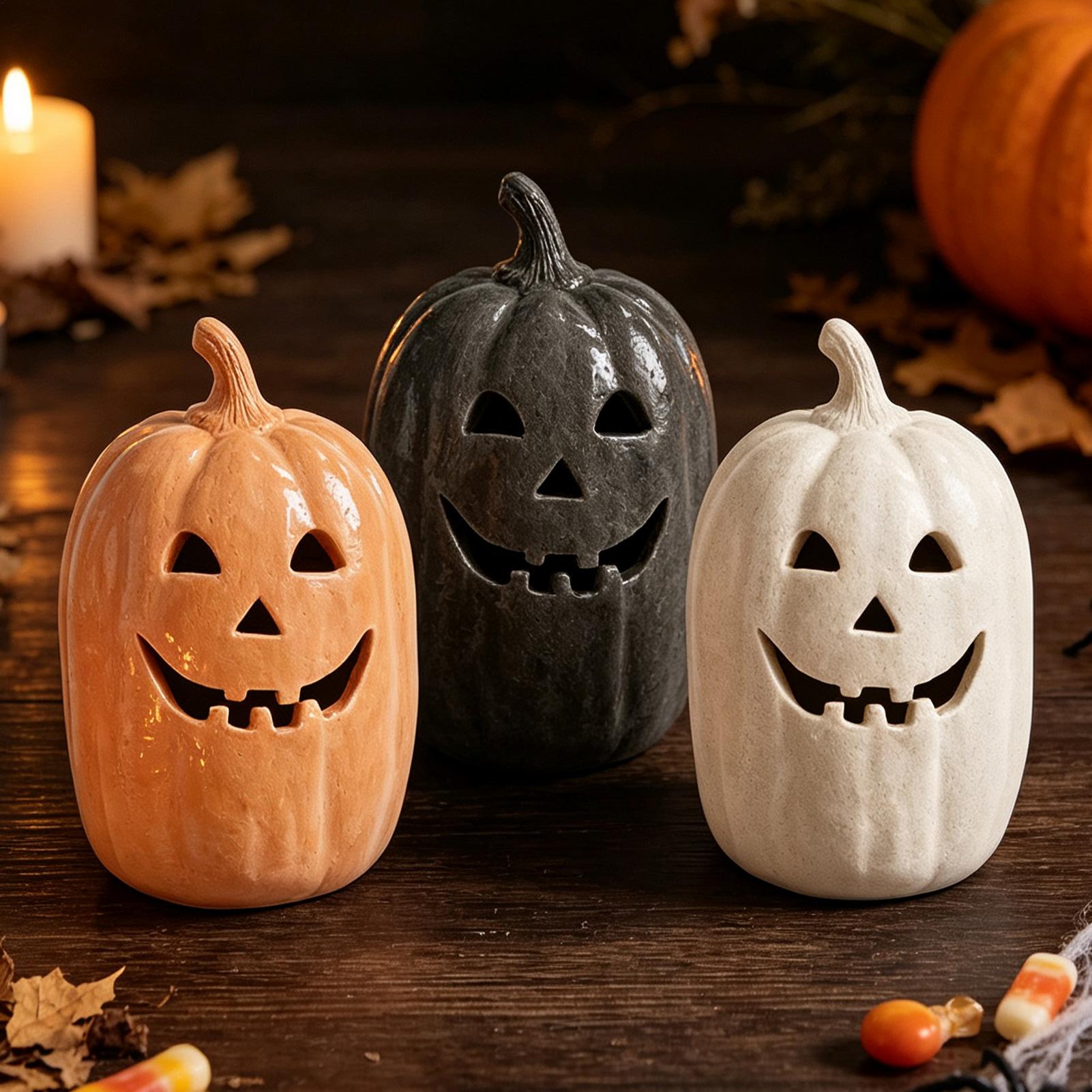 ハロウィンパンプキンクラフト樹脂製手作りパンプキンセンターピ - Home Decor Resin のレビューと価格