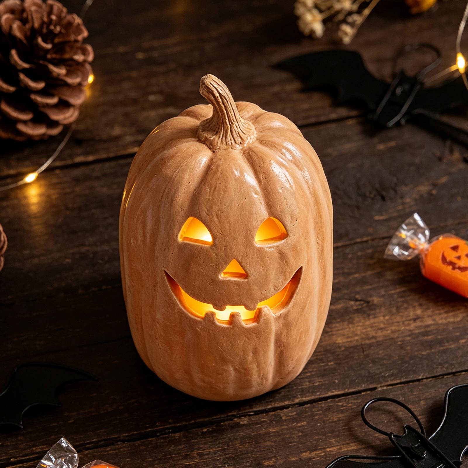 ハロウィンパンプキンクラフト樹脂製手作りパンプキンセンターピ - Home Decor Resin のレビューと価格
