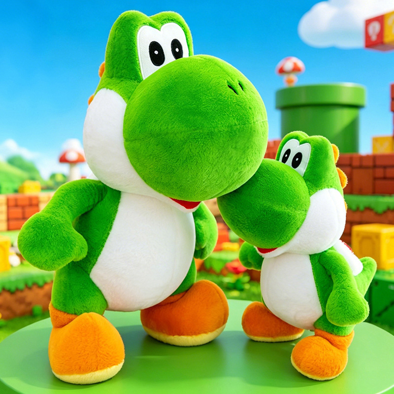 かわいいヨッシーグリーン恐竜ぬいぐるみ柔らかいぬいぐるみ人形 - Decorative Throw Pillow のレビューと価格