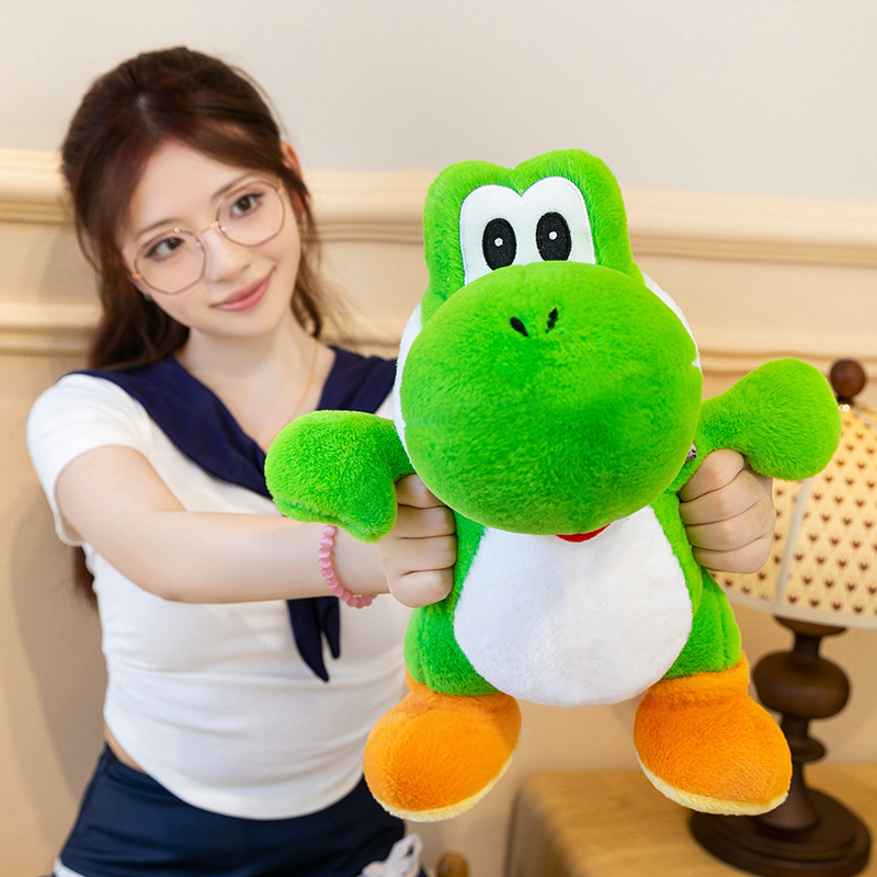 かわいいヨッシーグリーン恐竜ぬいぐるみ柔らかいぬいぐるみ人形 - Decorative Throw Pillow のレビューと価格