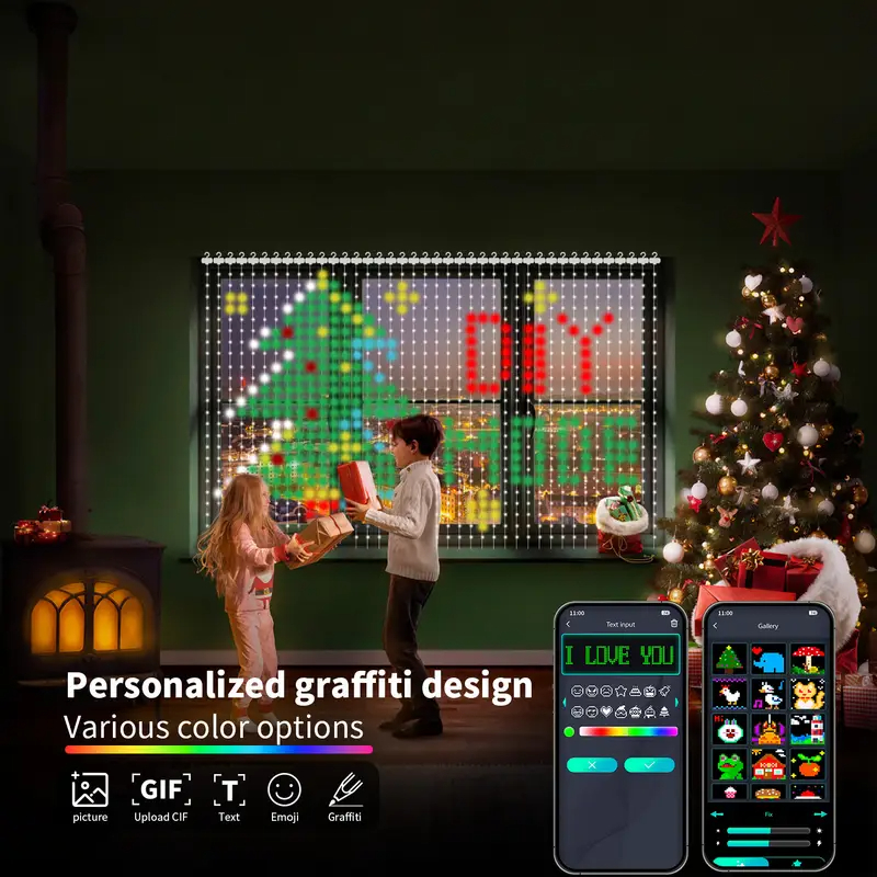 2×2m/3×3m 400LEDスマートカーテンライト ホー - Home Decor App のレビューと価格