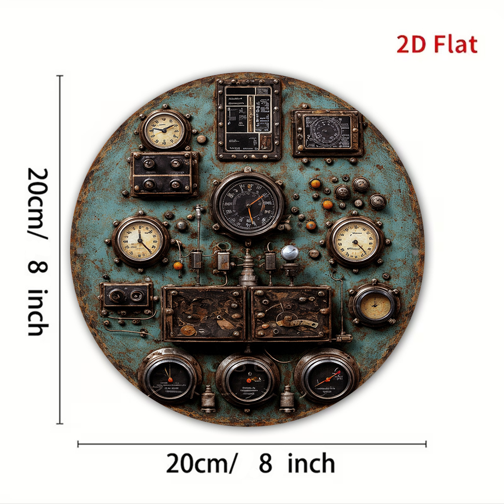 2Dフラットレトロダッシュボードラウンドアルミサイン - ス - Home Decor Wall Panels のレビューと価格