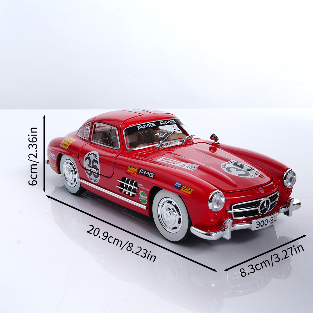 合金ダイキャストモデルカー 300SL、1/22プルバックお - Home Decor Gift のレビューと価格