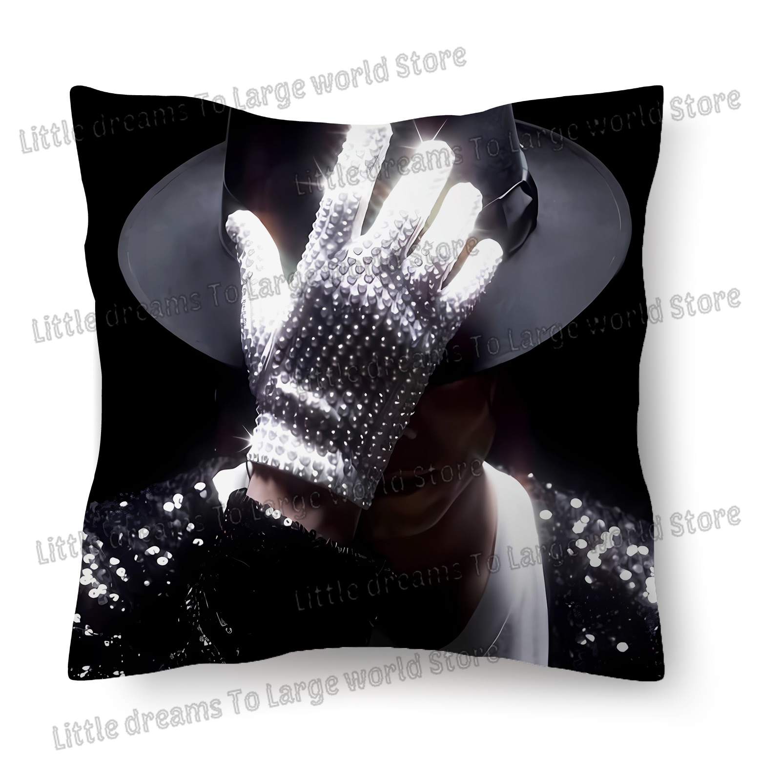 マイケル・ジャクソン枕カバー歌手 MJ 装飾 45 × 45 - Decorative Throw Pillow のレビューと価格