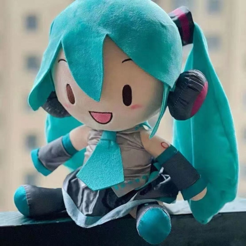 新しい初音ミク手作り人形高価値漫画人形モデルクリエイティブガ - Decorative Throw Pillow のレビューと価格