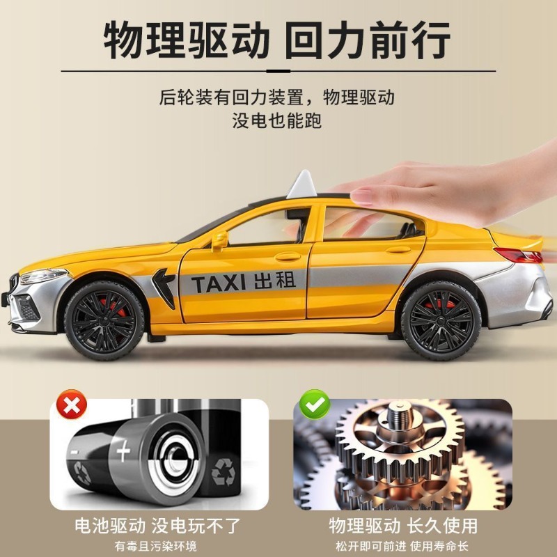 1:32スケールのタクシーのダイキャスト合金モデル、6つの開 - Home Decor Gift のレビューと価格