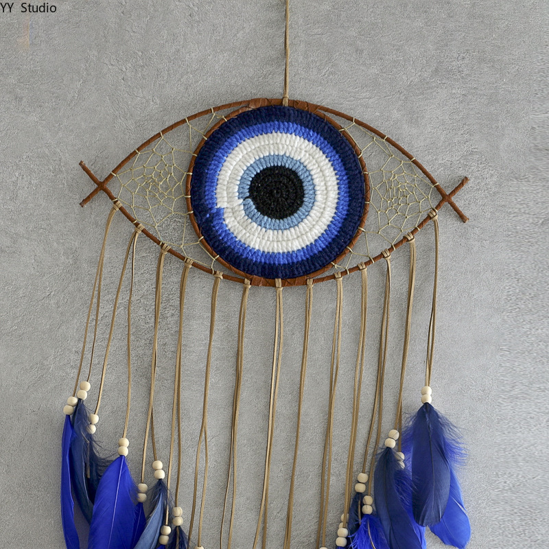 クリエイティブ手作り悪魔の目壁掛け装飾品家の装飾アクセサリー - Home Decor Gift のレビューと価格