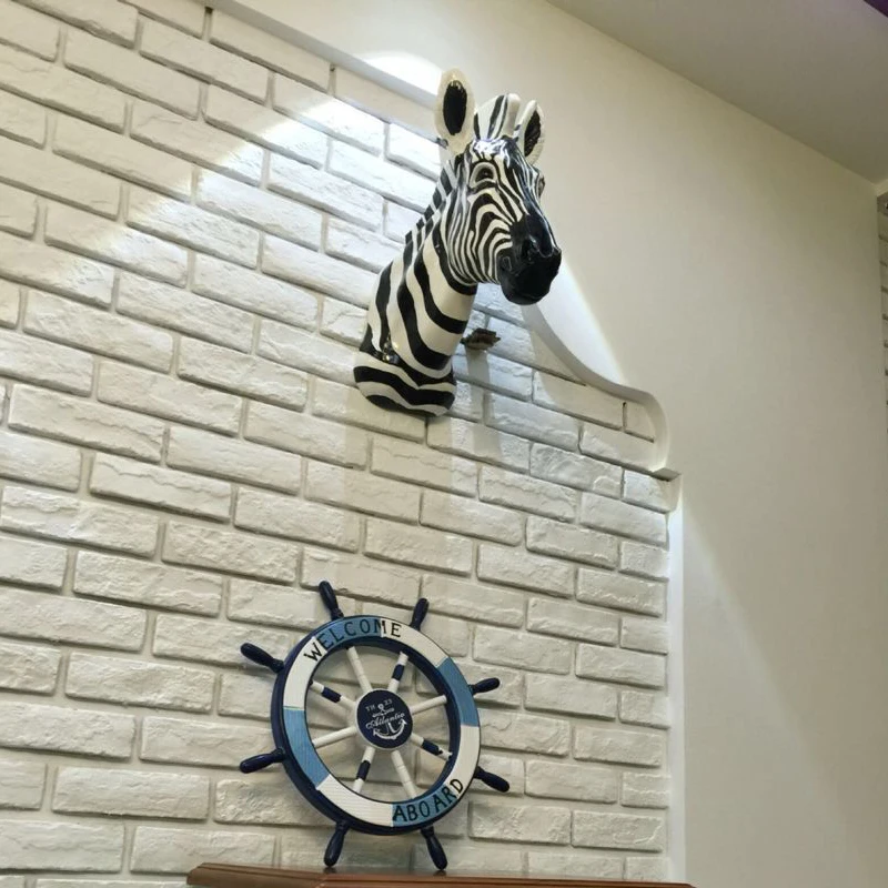 家の装飾用のゼブラヘッド彫刻,樹脂の像,クリスマスプレゼント - Home Decor Y2K のレビューと価格