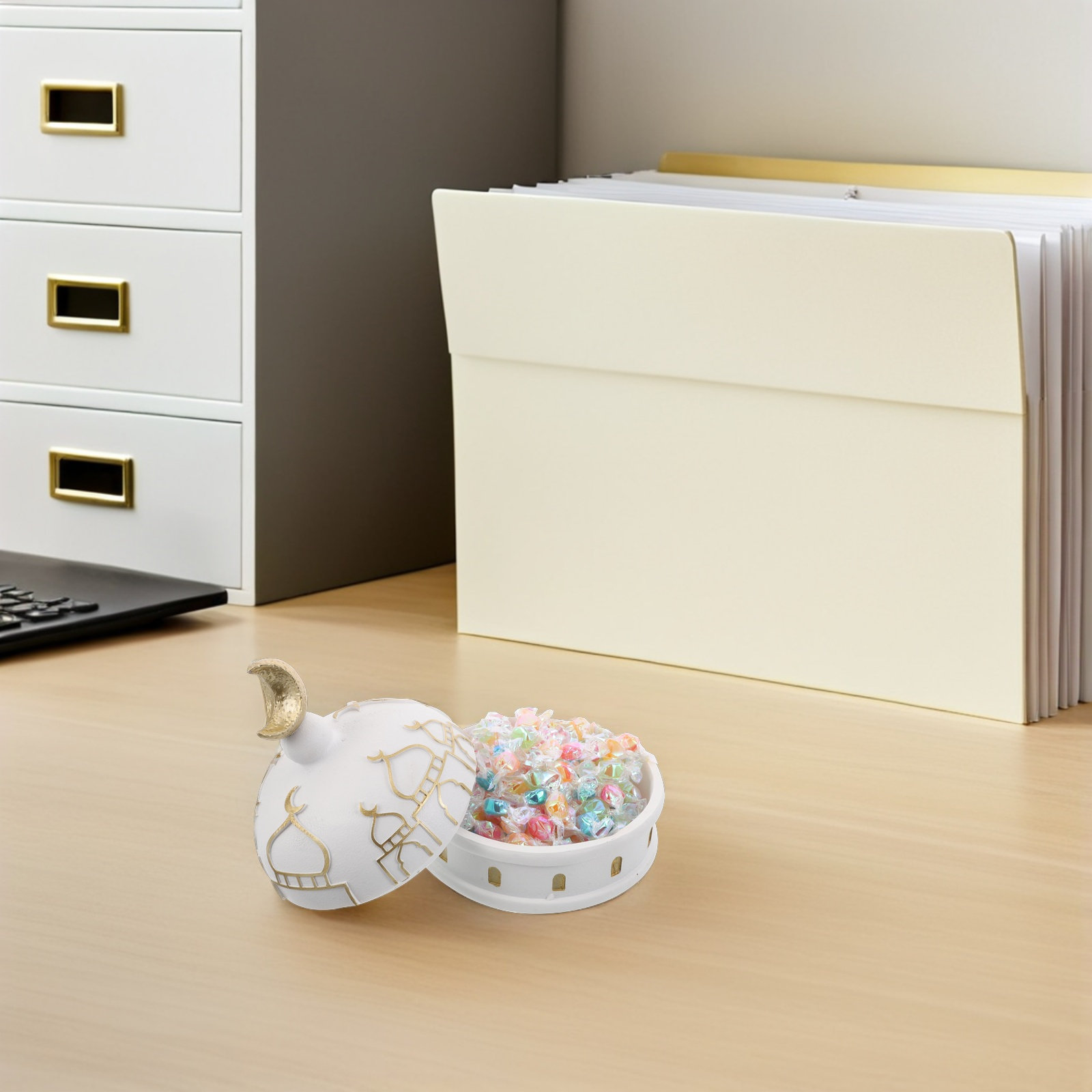 中東樹脂製ジュエリー収納ボックス中空デザイン装飾卓上オーガナ - Home Decor Organizer のレビューと価格