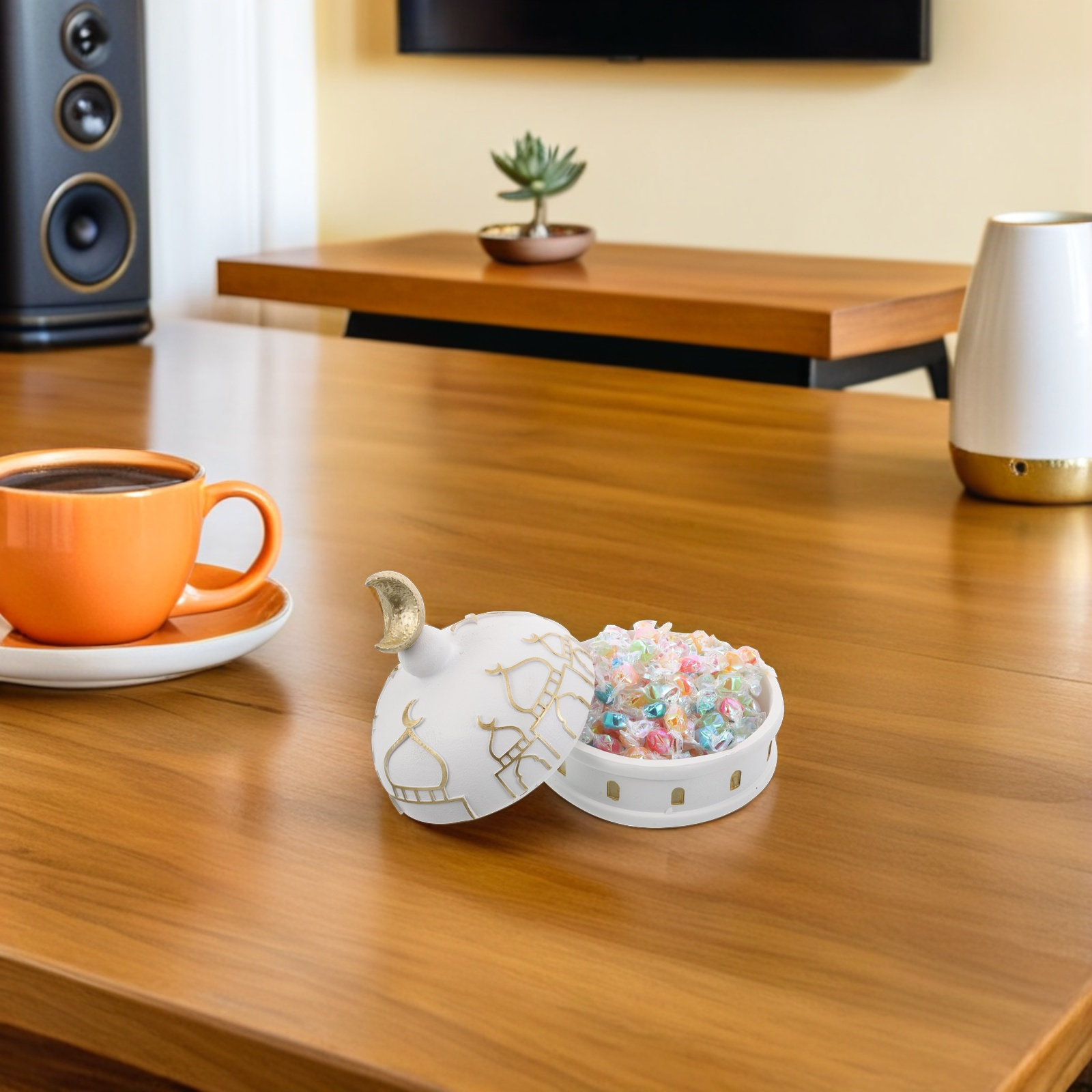 中東樹脂製ジュエリー収納ボックス中空デザイン装飾卓上オーガナ - Home Decor Organizer のレビューと価格