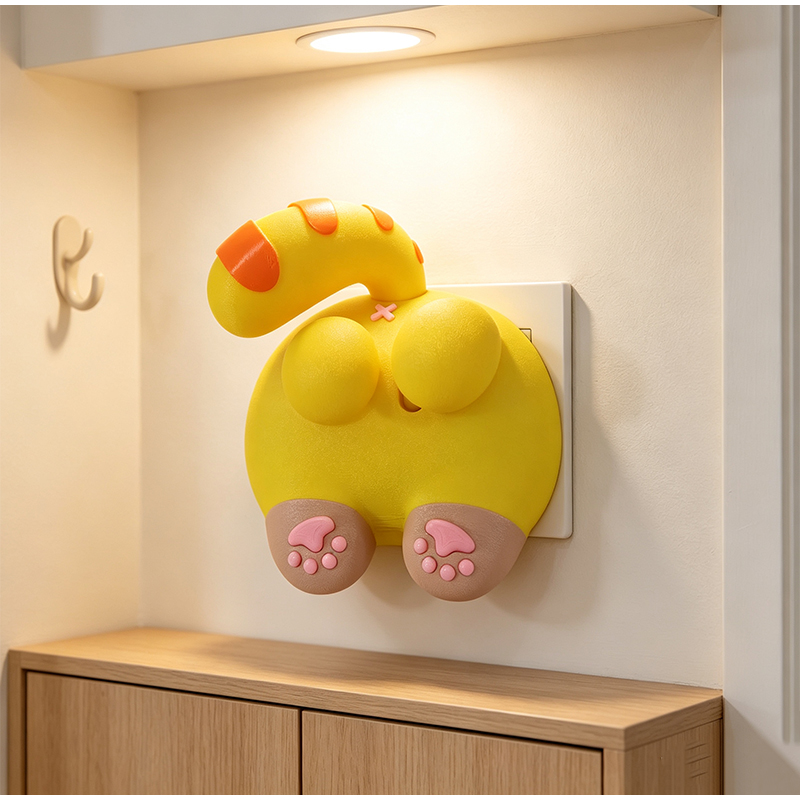 かわいい猫のお尻ライトスイッチカバー装飾 3D スイッチパネ - Home Decor Wall Panels のレビューと価格
