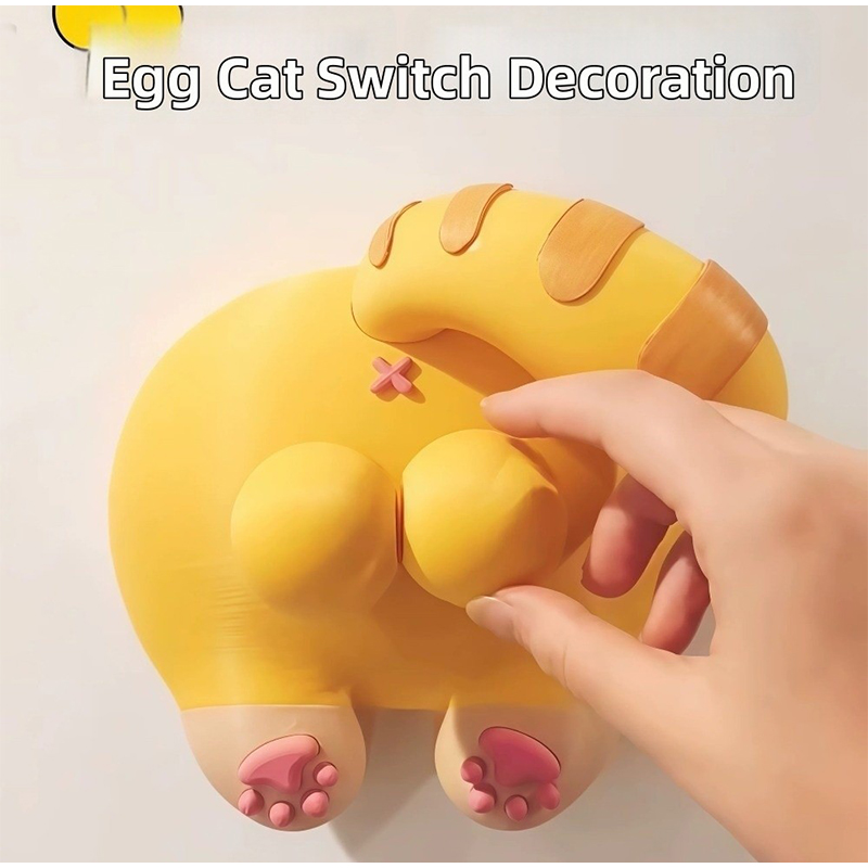 かわいい猫のお尻ライトスイッチカバー装飾 3D スイッチパネ - Home Decor Wall Panels のレビューと価格