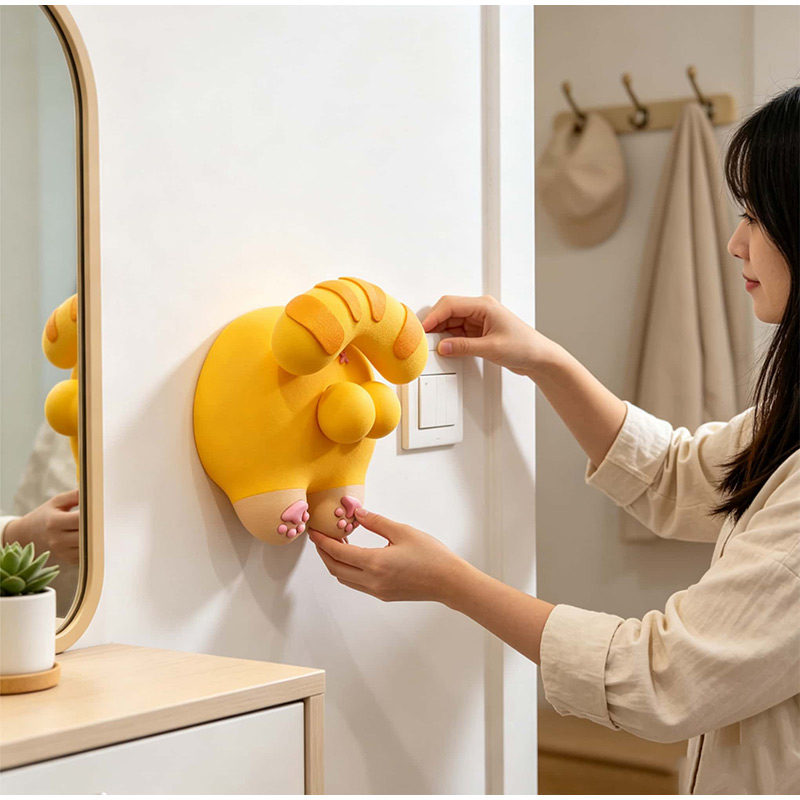 かわいい猫のお尻ライトスイッチカバー装飾 3D スイッチパネ - Home Decor Wall Panels のレビューと価格