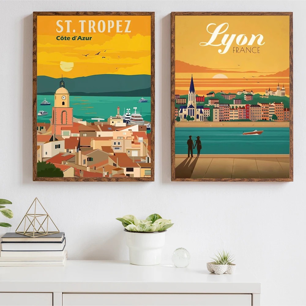 ドバイ、マイアミ、リヨン、ヨセミテ、観光都市のウォールアート - Home Decor Dubai のレビューと価格