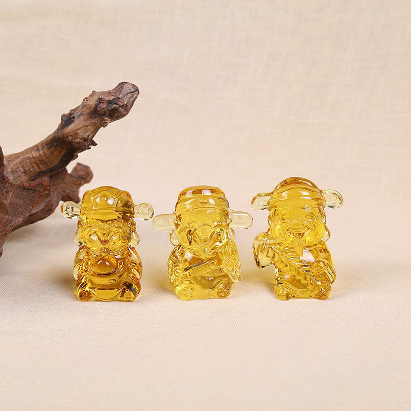 C 1 個黄色の風水富の五福中国の金貨ホームオフィス装飾デス - Home Decor Yellow のレビューと価格