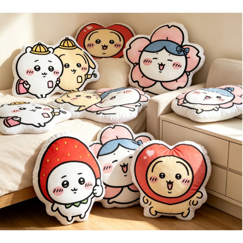 うさぎハート型ぬいぐるみ枕 ソフトハチワレソファクッション  - Decorative Throw Pillow のレビューと価格