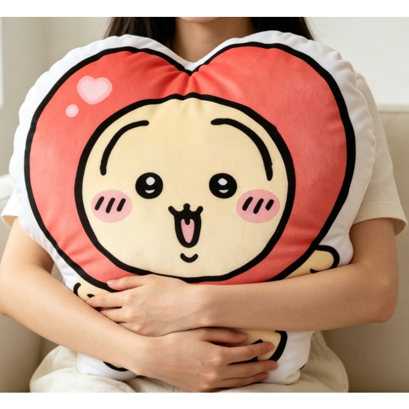 うさぎハート型ぬいぐるみ枕 ソフトハチワレソファクッション  - Decorative Throw Pillow のレビューと価格
