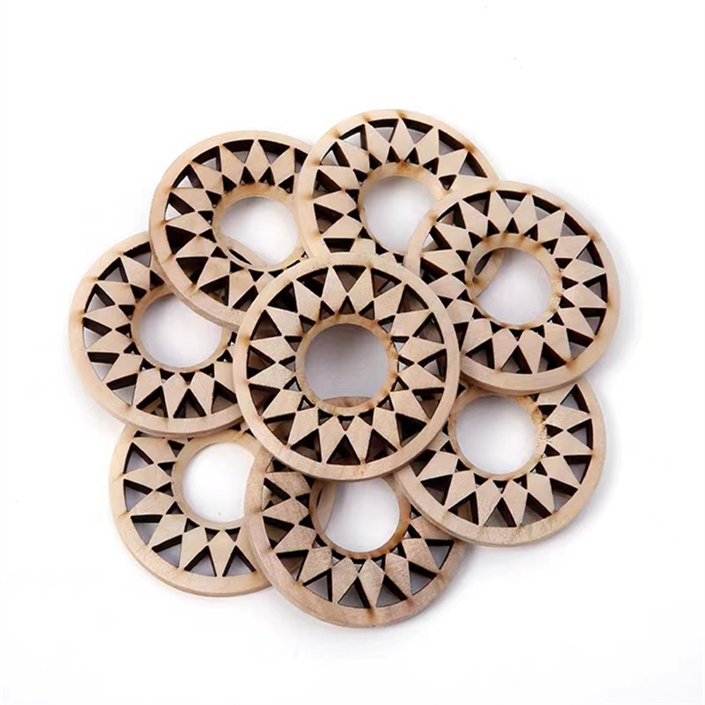 家の装飾のための中空のひまわりベース、木製の工芸品、クリスタ - Home Decor Modern Organic のレビューと価格