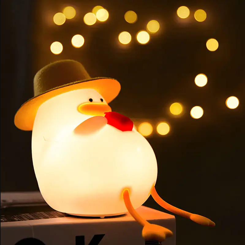 ハッピーダックナイトライト、タッチコントロールベッドサイドラ - Home Decor Gift のレビューと価格