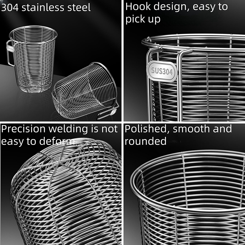 キッチンイズム304キッチン箸立てオーガナイザー壁掛けステン - Woven Wall Basket のレビューと価格