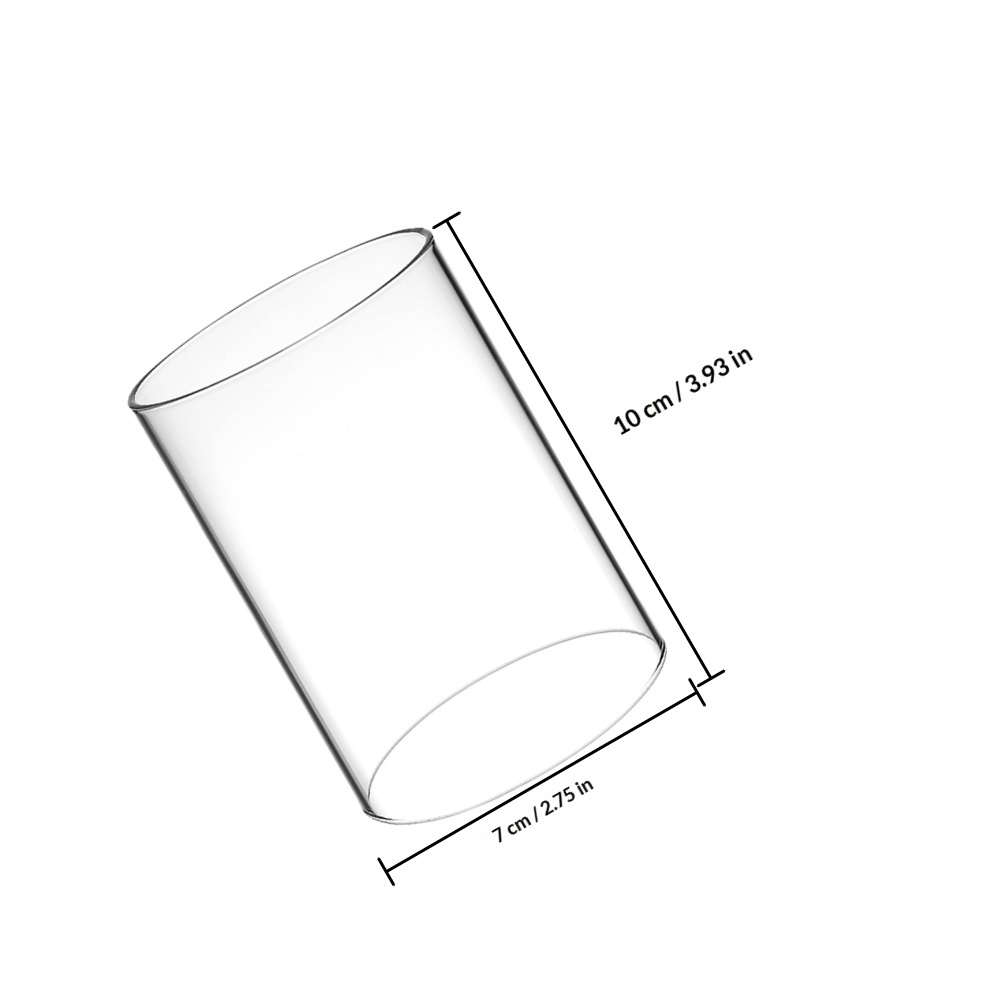 3 個のガラスカバー透明シリンダースリーブ防風デザインさまざ - Home Decor Organizer のレビューと価格