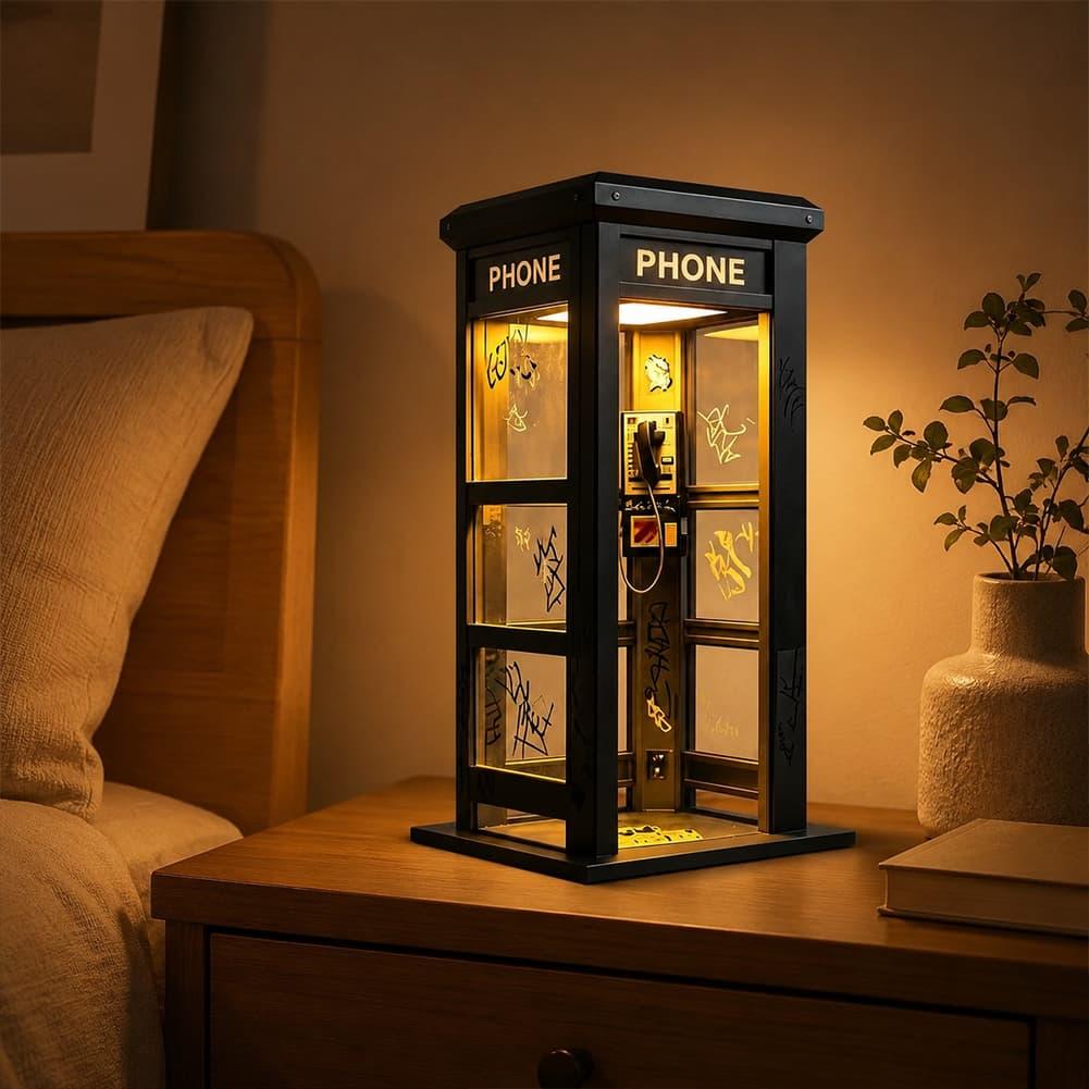 ヴィンテージロンドン電話ボックステーブルランプ レトロ電話ボ - Home Decor Gift のレビューと価格